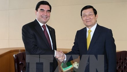 Presiden Vietnam, Truong Tan Sang melakukan pertemuan bilateral dengan pimpinan negara-negara - ảnh 1