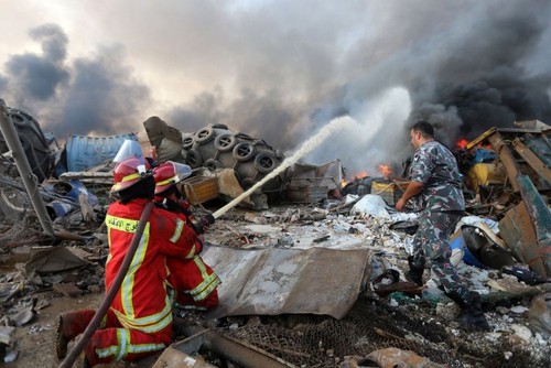 Jumlah korban  akibat ledakan di Beiruth meningkat - ảnh 1