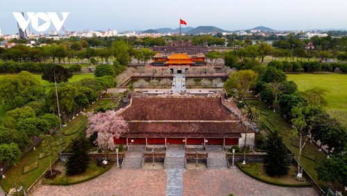 Impresionantes parasoles chinos en la Ciudadela Imperial de Hue  - ảnh 13