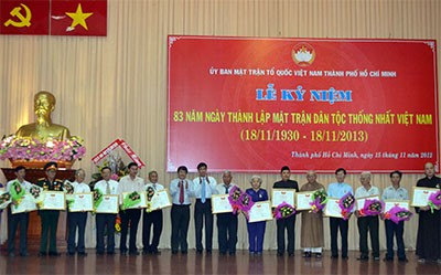 Kota Ho Chi Minh  memperingati ultah  ke-83  Berdirinya Front Tanah Air Vietnam - ảnh 1