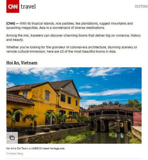 Hội An lại được CNN vinh danh khi đứng đầu trong top 14 thành phố đẹp nhất châu Á - ảnh 4