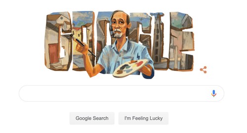 Danh họa Bùi Xuân Phái được Google vinh danh nhân sinh nhật lần thứ 99 của ông - ảnh 1