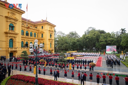 Tổng Bí thư Tô Lâm chủ trì lễ đón trọng thể Tổng Bí thư, Chủ tịch nước Trung Quốc Tập Cận Bình - ảnh 1