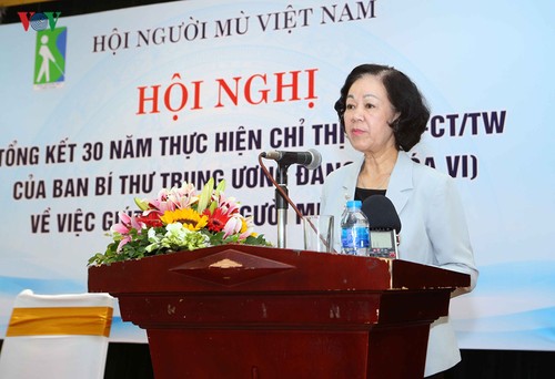 Truong Thi Mai: le progrès doit profiter aux personnes handicapées  - ảnh 1