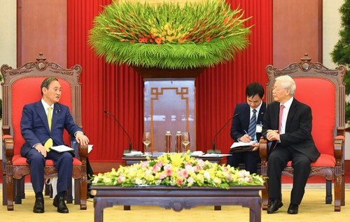 Suga Yoshihide rencontre Nguyên Phu Trong - ảnh 1