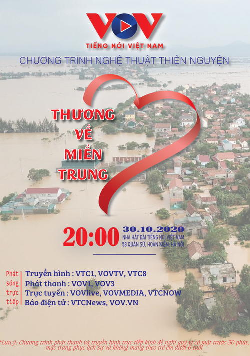 VOV tổ chức chương trình nghệ thuật thiện nguyện “Thương về miền Trung“ - ảnh 1