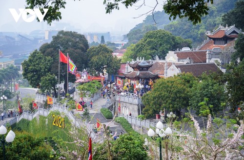 Hoa ban và điệp anh đào tuyệt đẹp tại đền Cửa Ông - ảnh 2