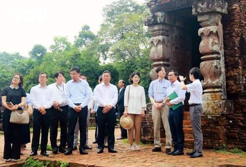 Hoàng Thái tử Nhật Bản và Công nương thăm Khu đền tháp Mỹ Sơn - ảnh 3