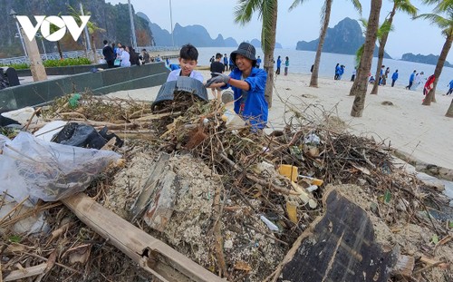 Quảng Ninh tổng vệ sinh dọn dẹp bãi biển và phố phường - ảnh 11