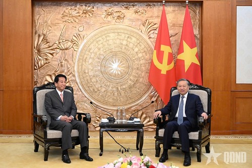 トー・ラム書記長 ベトナムの元日本特別大使と会見 - ảnh 1