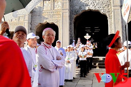 天主教河内总教区青年教徒大会隆重举行 - ảnh 14