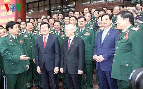 越共中央总书记阮富仲出席越南军队党代会 - ảnh 2