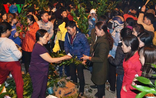 独特的一年一度于半夜开市的春节集市 - ảnh 1