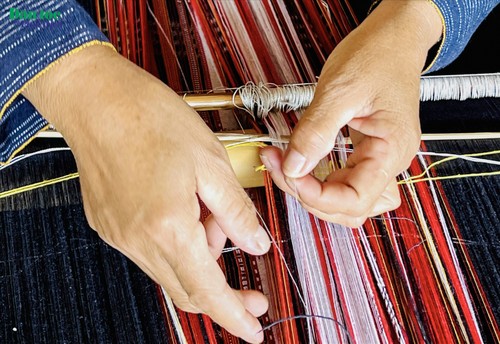 嘉莱省巴拿族同胞的传统土锦织造技艺 - ảnh 2