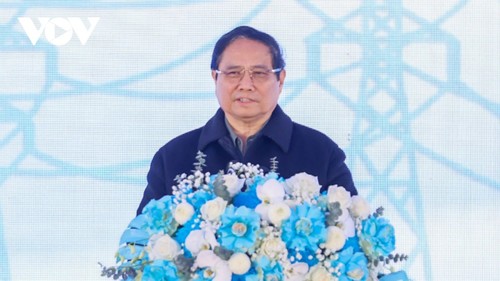 范明政出席老街-永安500千伏输电线路工程开工仪式 - ảnh 1