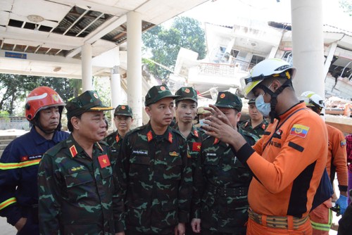 越南救援队深入缅甸首都地震灾区 - ảnh 2