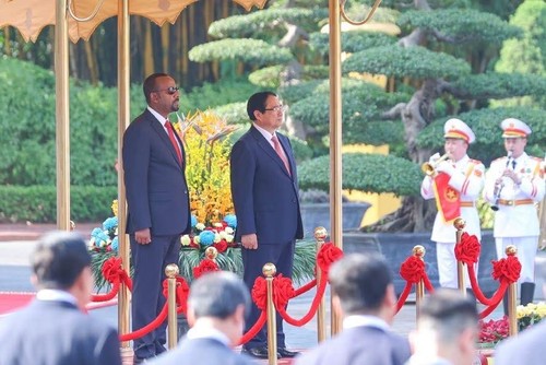 范明政主持仪式 欢迎埃塞俄比亚总理正式访越 - ảnh 2