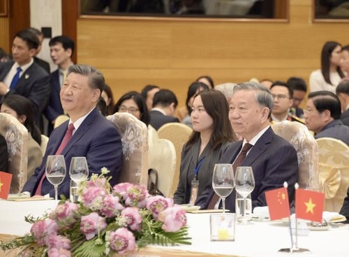 组图：越南领导人为中共中央总书记、国家主席习近平举行隆重欢迎宴会 - ảnh 4