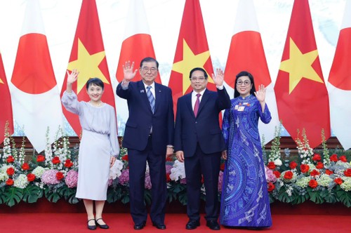 组图：范明政主持仪式欢迎日本首相访越 - ảnh 6