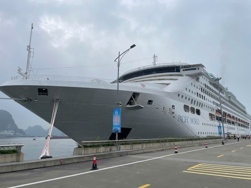 广宁省迎接载有1700多名日本游客的邮轮 - ảnh 1