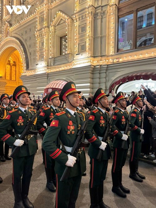 越南士兵参加红场阅兵彩排 - ảnh 2