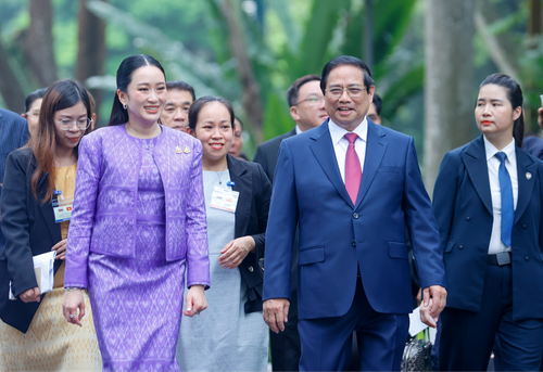 组图：范明政主持仪式，欢迎泰国总理对越南正式访问 - ảnh 6