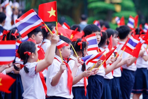 组图：范明政主持仪式，欢迎泰国总理对越南正式访问 - ảnh 5