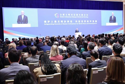 越南代表团参加在中国召开的全球文明对话部长级会议 - ảnh 1