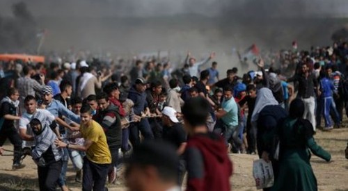 Gaza: 60 Palestiniens blessés lors de heurts à la frontière avec Israël - ảnh 1