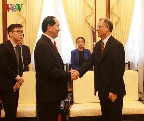 Marokkos Botschafter Fardani verabschiedet sich von Staatspräsident Tran Dai Quang  - ảnh 1