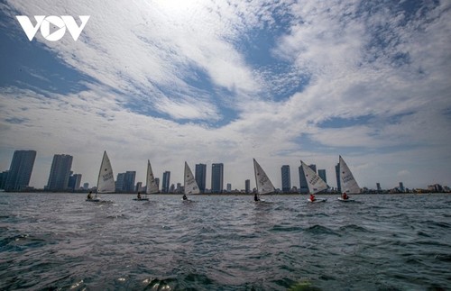 Weiße Segel auf dem Meer in Da Nang - ảnh 10