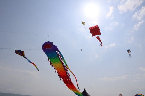 Drachen steigen lassen über An Khe-See - ảnh 1