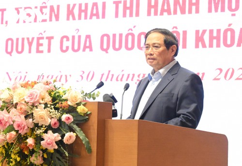 Premierminister Pham Minh Chinh: entsprechende Institutionen werden Impulse für die Entwicklung des Landes schaffen - ảnh 1