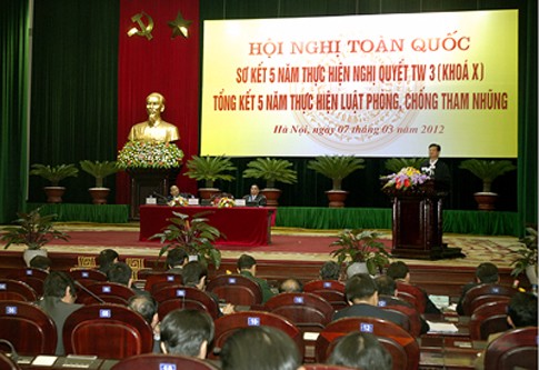 Bilanzkonferenz über Umsetzung des Gesetzes zur Korruptionsbekämpfung - ảnh 1