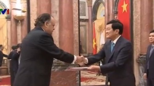 Staatspräsident empfängt neue ausländische Botschafter - ảnh 1