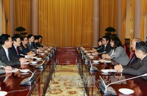 Staatspräsident trifft Leiterin des hessischen Ministerbüros für Wissenschaft und Kunst - ảnh 1