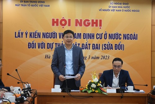 Meinungen zum geänderten Bodengesetzesentwurf sammeln - ảnh 1