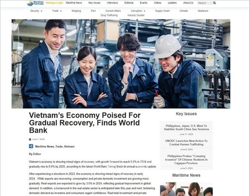 Singapurs Webseite sieht schrittweise Erholung der vietnamesischen Wirtschaft - ảnh 1