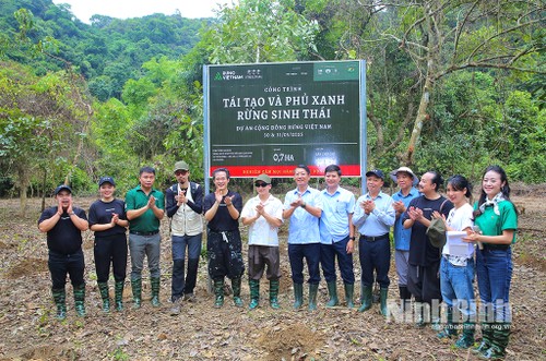 Forestival 2025 – Vietnams Wälder: Hunderte Setzlinge im Cuc Phuong-Wald gepflanzt - ảnh 1