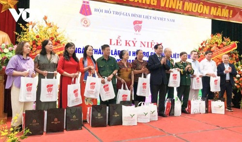 Feier zum 15. Gründungstag des Verbands zur Unterstützung von Familien gefallener Soldaten - ảnh 1