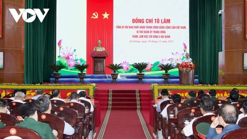 KPV-Generalsekretär To Lam arbeitet mit dem Regionalkommando 4 der Küstenwache - ảnh 1