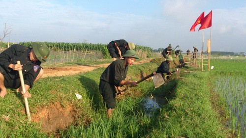 Молодежь Бакниня прилагает совместные усилия для строительства новой деревни - ảnh 3