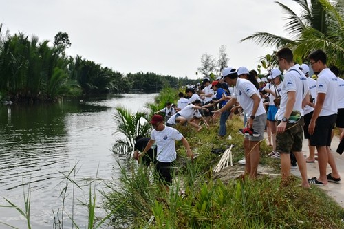 Thanh thiếu niên kiều bào trồng rừng ngập mặn bảo vệ môi trường tại Hội An - ảnh 9