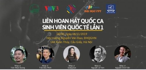 Liên hoan hát Quốc ca sinh viên quốc tế lần đầu tiên được tổ chức - ảnh 1