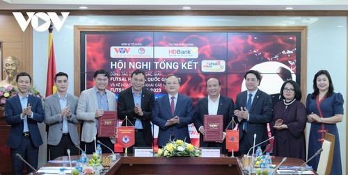 VOV tiếp tục đồng hành với VFF và HDBank tổ chức các giải Futsal Quốc gia 2023 - ảnh 1