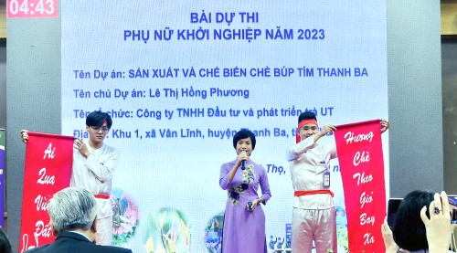 Lê Thị Hồng Phương - Nữ Giám đốc khởi nghiệp từ giống chè cổ búp tím - ảnh 2