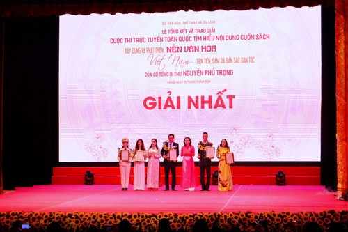 Trao giải cuộc thi trực tuyến tìm hiểu về nội dung cuốn sách của cố Tổng Bí thư Nguyễn Phú Trọng - ảnh 1