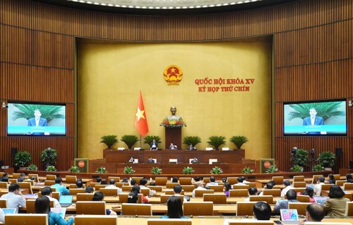 Quốc hội thảo luận về dự thảo Nghị quyết của Quốc hội sửa đổi, bổ sung một số điều của Hiến pháp năm 2013 - ảnh 1