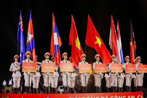 Khai mạc Giải bóng đá Công an, Cảnh sát các nước ASEAN mở rộng 2025 - ảnh 1