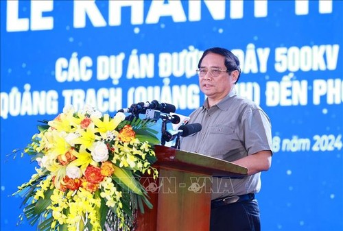 PM inaugurates 500 kV circuit 3 line project worth one billion USD - ảnh 1